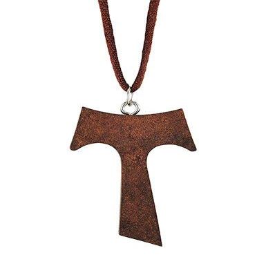 Autom Wood Tau Cross Pendant-18/pk