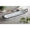 Creative Brands 47th & Main Oval Metal Serving Tray, 20" x 6.5", Grateful view 3