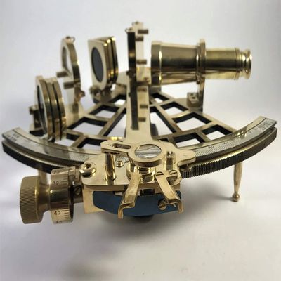 Dew Drops Decor Brass Hand-Made 9" Sextant | Nautical Working Sextant | Marine NAVIGATIONAL Ship Instrument | Working Brass Sextant