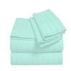 Fabricom Striped Flat Sheet Only - 800-Thread-Count TwinXL Size Aqua Blue Top Sheet - Best Premium Quality Sheet on Amazon - Luxury Soft 100% Egyptian Cotton Bedding, Lightweight and Breathable view 1