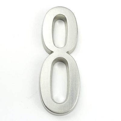 1Pc 0-9 House Numbers Plaques, 10.1cm/4inch Zinc Alloy Numeral Door Signs, Hotel/House/Garden/mailbox/office/Business Shop Numbers Plate Sign (Color : 8)