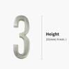 1Pc 0-9 House Numbers Plaques, 10.1cm/4inch Zinc Alloy Numeral Door Signs, Hotel/House/Garden/mailbox/office/Business Shop Numbers Plate Sign (Color : 8) view 2