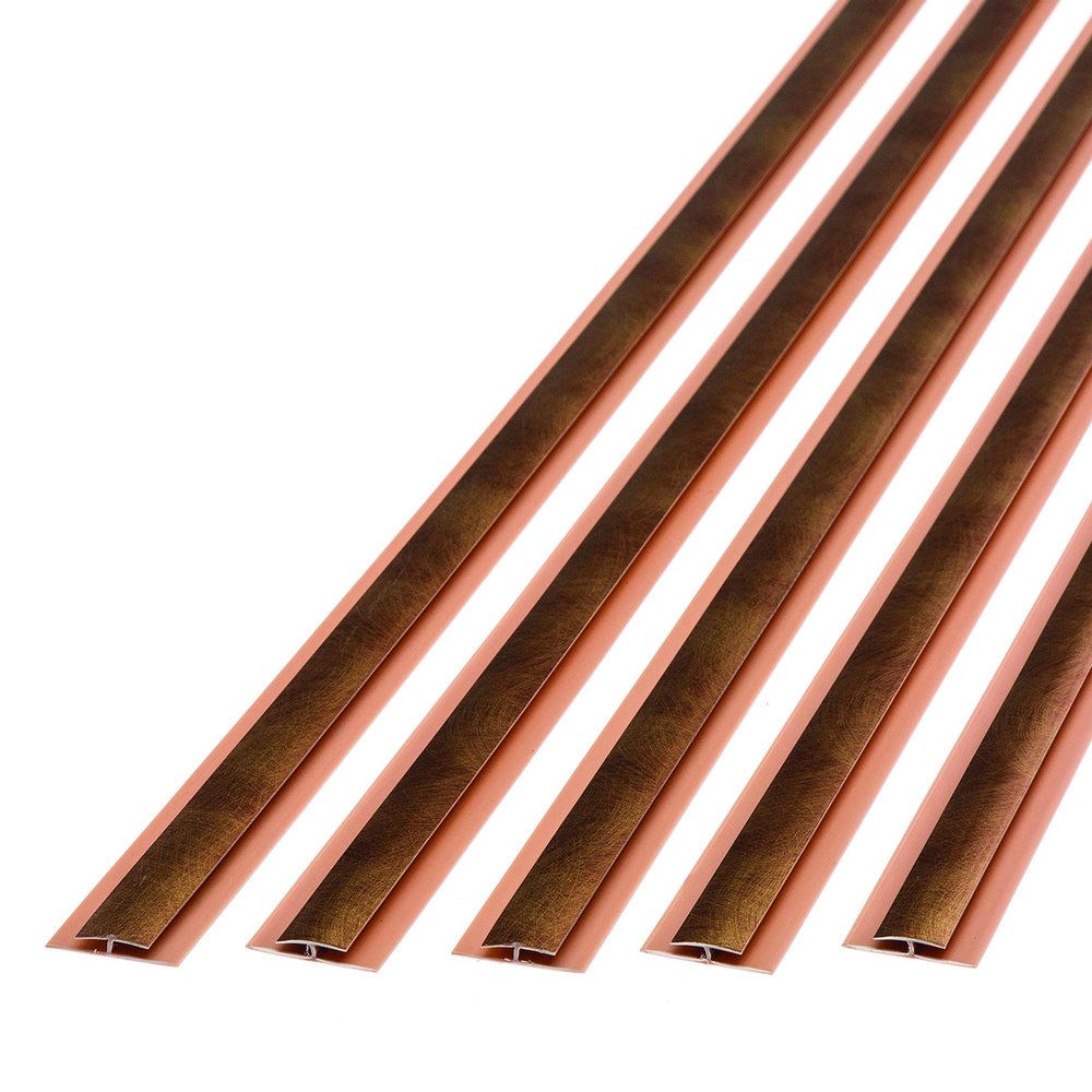 FASDE 47 in. Decorative Vinyl Divider Trim Antique Bronze (5 Pack)