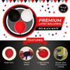 100 Red Black and White Balloons - Assorted Red and Black Balloons Party Decorations Supplies Pack for Deadpool Birthday, Lumberjack Baby Shower, Graduation, Poker, Pirate, Ladybug, Race Car view 3