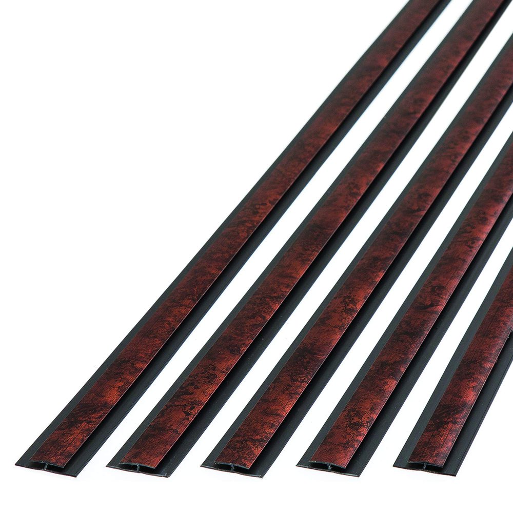 FASDE 47 in. Decorative Vinyl Divider Trim Moonstone Copper (5 Pack)