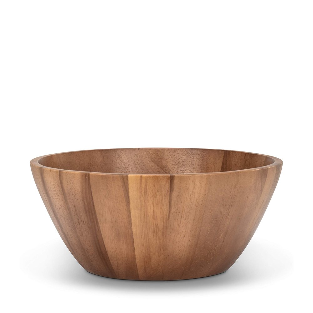 Abbott Collection 75-WOODWORK-22 Large Deep Bowl, 13.75 inches D, Brown