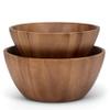 Abbott Collection 75-WOODWORK-22 Large Deep Bowl, 13.75 inches D, Brown view 4