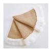 Fennco Styles Rustic Burlap White Faux Fur Trim Tree Skirt 72 Inch Round - Natural Christmas Tree Skirt for Holiday, Home Decor, Family Gathering and Special Occasion view 1