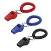 Lucky Line 2 Diameter Spiral Wrist Coil with Whistle Key Chain, Flexible Wrist Band Coach Teacher, Stretches to 12", Assorted 10 Pack (423100) view 4
