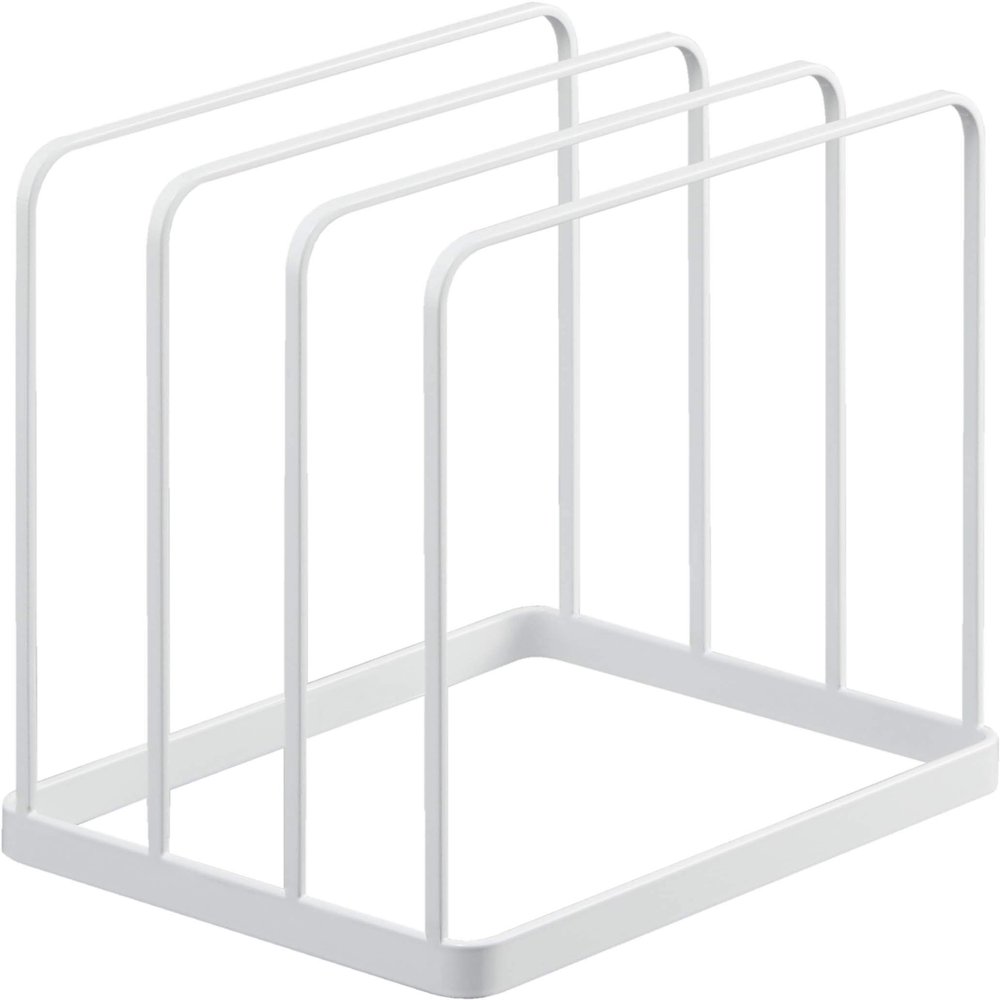 Yamazaki 5052 Tray Stand, White, Approx. W 7.7 x D 6.3 x H 7.7 inches (19.5 x 16 x 19.5 cm), Tower, Tray Stand, Obon Stand, Drawer, Divider