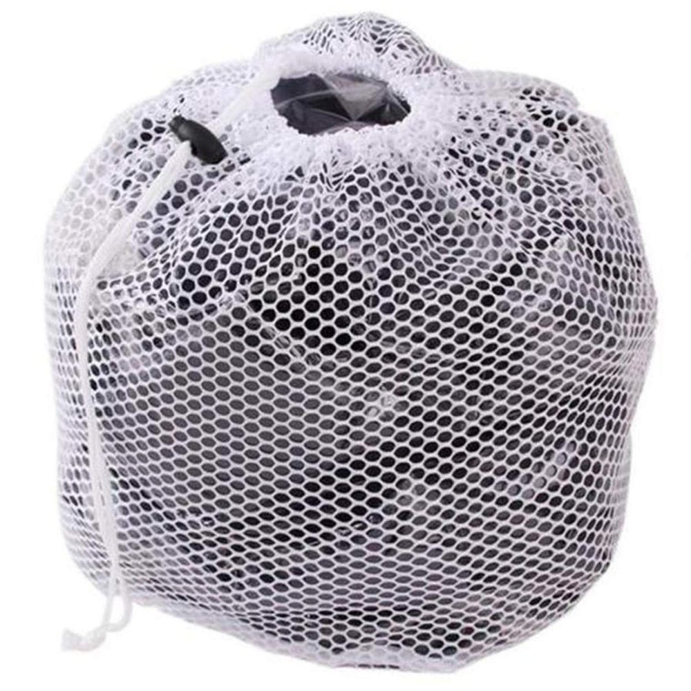 Premium Fine Mesh Laundry Bag - Sturdy White Mesh Material with Drawstring Closure. Ideal Machine Washable Mesh Laundry Bag for Factories, College, Dorm and Apartment Dwellers - (Large, 20 x 28")