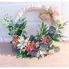 Wreaths LIU- Artificial Succulent Pastoral Style Summer, for Front Door Wall Window Indoor and Outdoor Home Wedding Decoration view 3