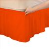 Amuze Bedding Eay Fit Elastic Wrap Around Ruffled Bed Skirt Recron 700 Thread Count(Oranage, Full XL, Drop Length 18 Inches) view 1