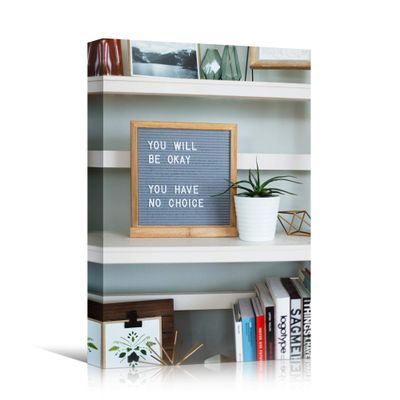 SIGNWIN Canvas Wall Art Panel Quotes Bedroom Industrial Inspirational Modern Art Multicolor Neon Photography Quotes Urban - 24x36 inches