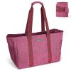 BALEINE Soft 9 Gallon Extra Large Utility Tote, Foldable Reusable Storage Bag (Berry Pink) view 1