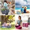 BALEINE Soft 9 Gallon Extra Large Utility Tote, Foldable Reusable Storage Bag (Berry Pink) view 2