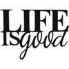Badger Steel USA - Life is Good - Metal Wall Art - 26" X 18.9" - Black view 3