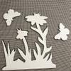 DCentral Butterflies and Flowers Vinyl Screen Magnet:Double-Sided. Bright White-Easier to See Day & Night. Decorative. Helps Stop Walking into Screens, for Non-RETRACTABLES, Size W 6.7" x L 7.4" view 1