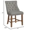 Best Quality Furniture D45-CHC2 Counter Height Chairs, Gray view 3