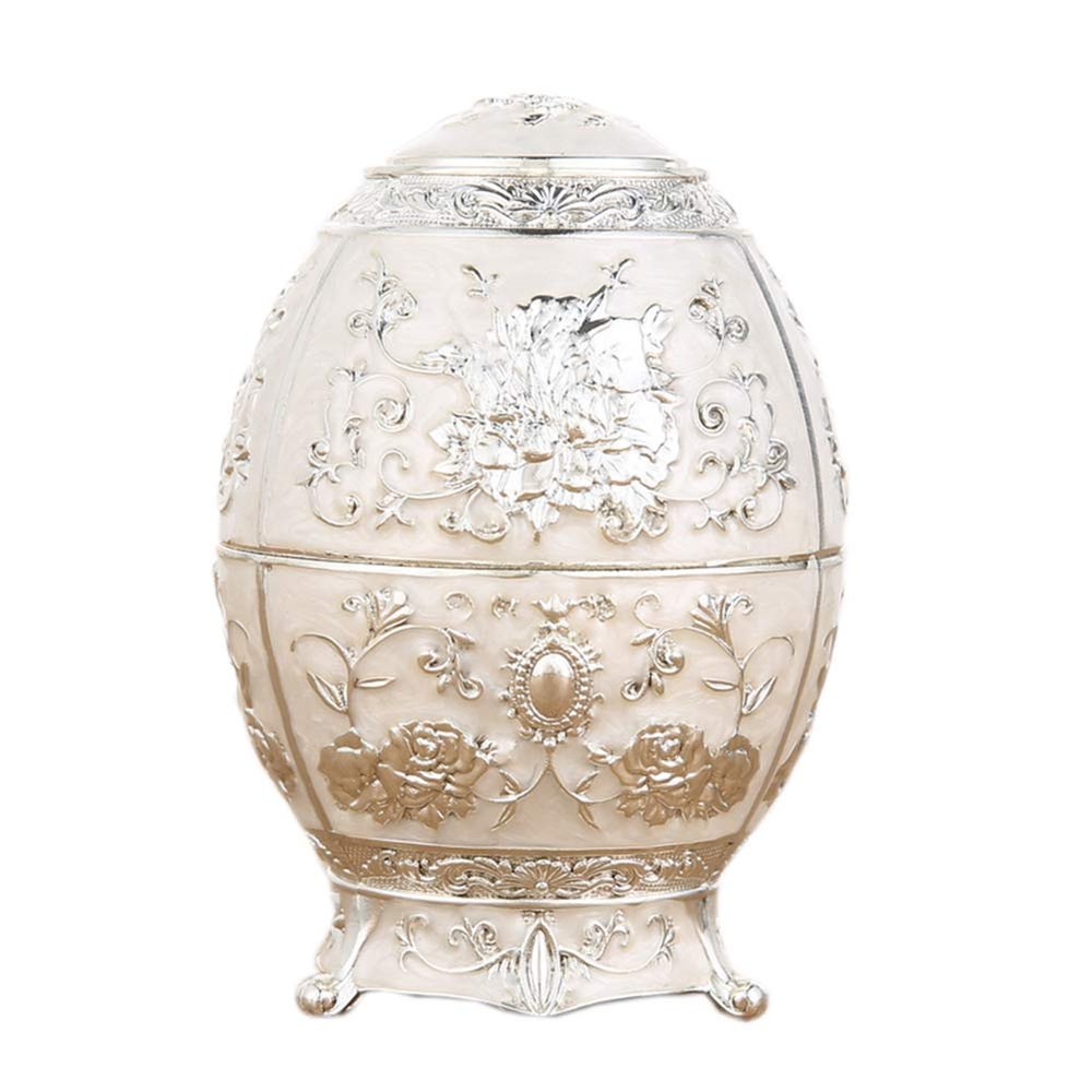 Toothpick Holder Dispenser Luxurious Retro Toothpick Box Holder Decorative Automatic Pop Up Toothpick Holder Hand Press Toothpick Case Organizer Container for Home & Kitchen (Silver)
