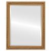 OVALCREST Rectangle Beveled Wall Mirror for Home Decor - Santa Fe Style - Gold Paint - 22x32 Outside Dimensions view 1