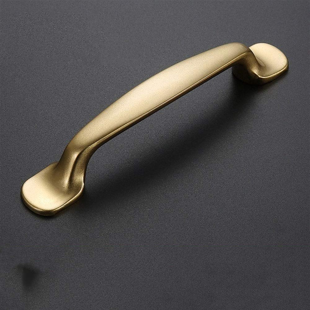 Geeyu ZHaonan-Dressing Table Handle, European Style Simple Wardrobe Cabinet Drawer Pull Knobs, Antique Brass Gold Handle, Indoor Hardware (Color : C 0078 96)