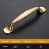 Geeyu ZHaonan-Dressing Table Handle, European Style Simple Wardrobe Cabinet Drawer Pull Knobs, Antique Brass Gold Handle, Indoor Hardware (Color : C 0078 96) view 2