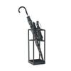 Umbrella Racks WXYZ Black Wrought Iron Umbrella Stand, Small Creative Umbrella Bucket Can Store Long and Short Umbrellas, Stable and Durable 53x20x20cm view 1