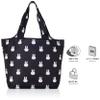 Siffler ECO0408 B115 Character Folding Eco Bag, Miffy Many Face Black view 3
