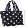 Siffler ECO0408 B115 Character Folding Eco Bag, Miffy Many Face Black view 4