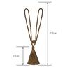 Fenghuangwu Curtain Tiebacks Tassel Tie-Backs, Rope Curtain tie Backs Handmade Curtain Holdbacks Made from Polyester (Coffee, 4p) view 2