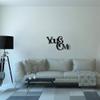 Badger Steel USA - You & Me - Metal Wall Art - 28" X 15.7" - Black view 3