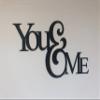 Badger Steel USA - You & Me - Metal Wall Art - 28" X 15.7" - Black view 4