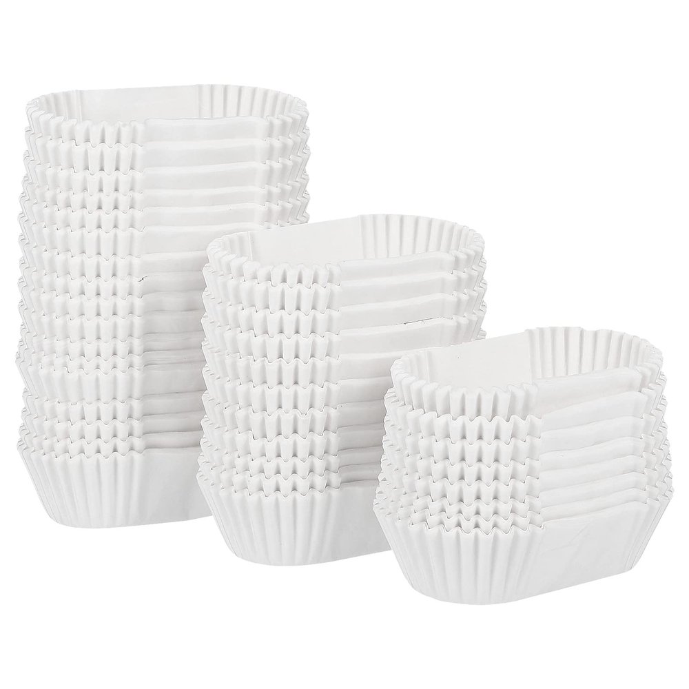 1000Pcs Oval Cake Paper Tray, Mini Loaf Pan Liners Baking Cup Disposable Paper Loaf Bread Pan Liners, Loaf Bread Tin