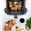 CHEFMAN Air Fryer Healthy Cooking, 4.5 Qt,User Friendly and Dual Control Temperature, Nonstick Stainless Steel, Dishwasher Safe Basket, w/ 60 Minute Timer & Auto Shutoff view 2