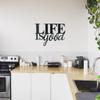 Badger Steel USA - Life is Good - Metal Wall Art - 26" X 18.9" - Hammered Silver view 1