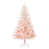 HOMCOM 7ft Unlit Spruce Artificial Christmas Tree with Realistic Branches and 1000 Tips, Pink view 1