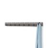 Umbra Flip Wall-Mounted Coat Rack with 8 Hooks  Modern, Space-Saving Storage for Hats, Jackets, Bags, Entryway, Mudroom, Closet, Bathroom, Bedroom  Grey/Pewter view 1