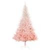 HOMCOM 6ft Unlit Spruce Artificial Christmas Tree with Realistic Branches and 800 Tips, Pink view 1