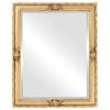 OVALCREST Rectangle Beveled Wall Mirror for Home Decor - Jefferson Style - Silver Leaf with Brown Antique - 22x32 Outside Dimensions view 1