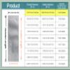 PABCK 200 Pack 1.37x3.3 inch (Inside Size 0.97x2.9 inch) Coffee Powder Food Storage Bags Heat Seal Pure Mylar Foil Bag Vacuum Sample Pouch for Travel Toiletries Skincare Shampoo Liquids Packaging view 3