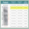 PABCK 200 Pcs 1.38x3.94 inch (Inside Size 0.98x3.54 inch) Mini Coffee Powder Food Storage Bags Heat Seal Pure Mylar Foil Bag Vacuum Sample Pouch for Travel Toiletries Skincare Shampoo Liquids Packing view 3