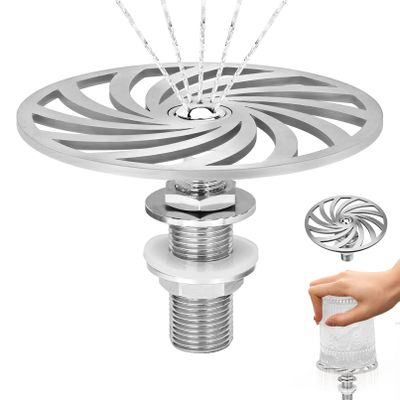 Primst G1/2'' Stainless Steel Bar Glass Rinser, Pitcher Rinser Automatic Cup Washer for Bar, Restaurant and Hotel, Glass Washing Faucet Head