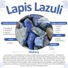 Amogeeli Lapis Lazuli Witch Runes Set of 13pcs, Gypsy Symbol Engraved Pocket Crystal for Divination view 3