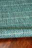 HomeRoots 5'X7' Teal Machine Woven Uv Treated Tribal Indoor Outdoor Area Rug view 1