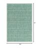 HomeRoots 5'X7' Teal Machine Woven Uv Treated Tribal Indoor Outdoor Area Rug view 2