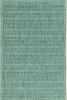 HomeRoots 5'X7' Teal Machine Woven Uv Treated Tribal Indoor Outdoor Area Rug view 3