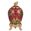 Retractable Metal Toothpick Holder Dispenser Decorative Portable Automatic Pop Up Toothpick Box Holder Storage Retro Hand Press Toothpicks Case Container for Home, Kitchen & Restaurant (Red) view 1