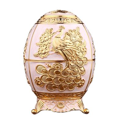 Toothpick Holder Dispenser Luxurious Retro Toothpick Box Holder Decorative Automatic Pop Up Toothpick Holder Hand Press Toothpick Case Organizer Container for Home & Kitchen (Gold peacock)