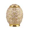 Retractable Toothpick Holder Dispenser Metal Decorative Hand Press Toothpicks Case Container Automatic Pop Up Toothpick Box Holder Storage for Home, Kitchen & Restaurant (Gold white) view 1